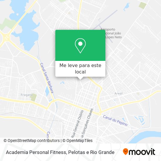 Academia Personal Fitness mapa