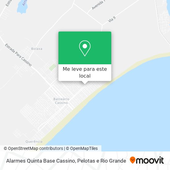 Alarmes Quinta Base Cassino mapa