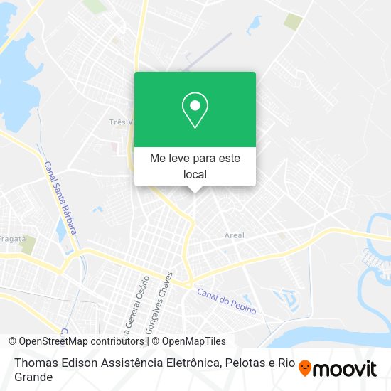 Thomas Edison Assistência Eletrônica mapa