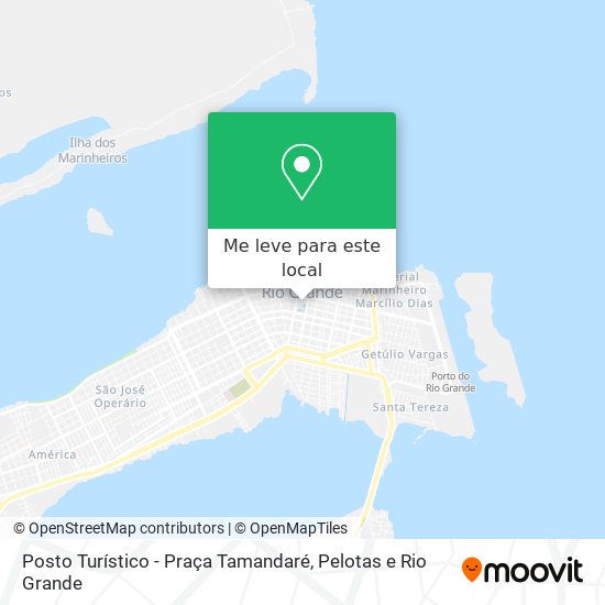 Posto Turístico - Praça Tamandaré mapa