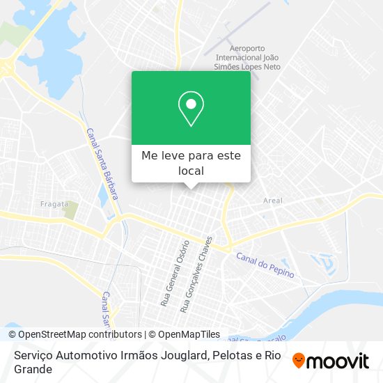 Serviço Automotivo Irmãos Jouglard mapa