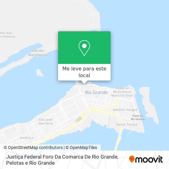Justiça Federal Foro Da Comarca De Rio Grande mapa