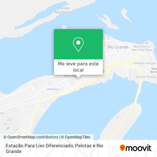 Estação Para Lixo Diferenciado mapa