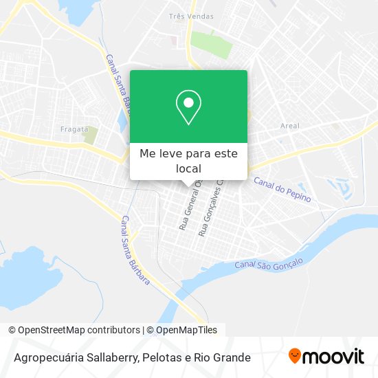 Agropecuária Sallaberry mapa