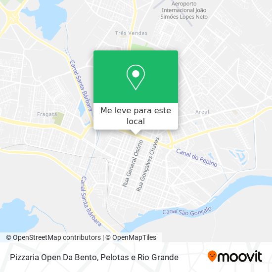 Pizzaria Open Da Bento mapa