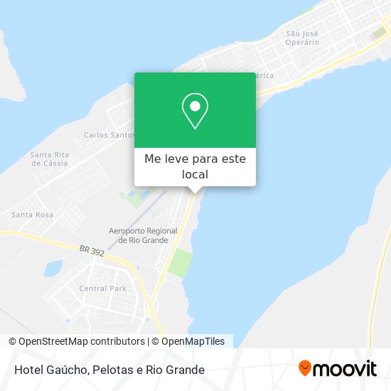 Hotel Gaúcho mapa
