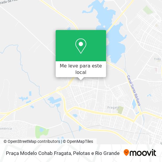 Praça Modelo Cohab Fragata mapa