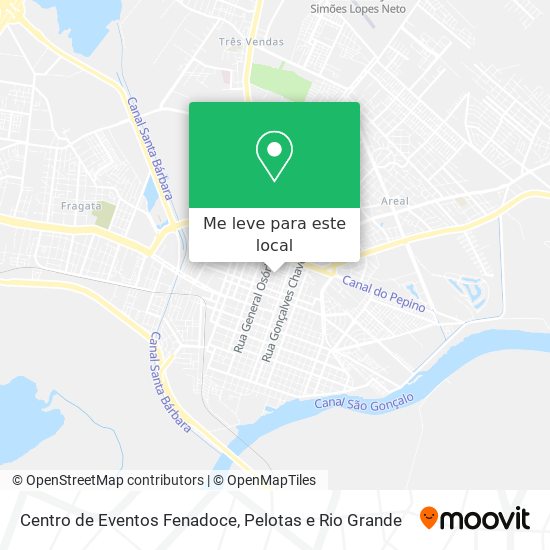 Centro de Eventos Fenadoce mapa