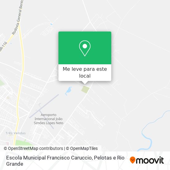 Escola Municipal Francisco Caruccio mapa