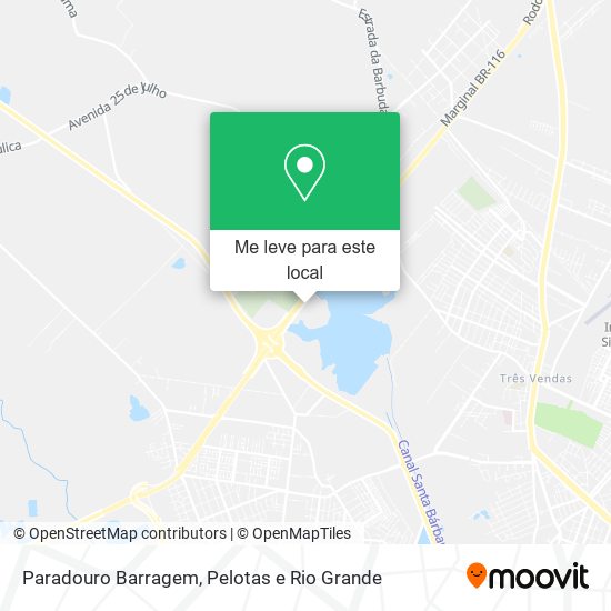 Paradouro Barragem mapa
