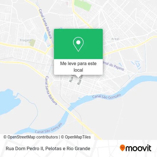 Rua Dom Pedro II mapa