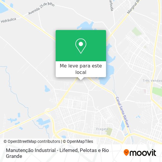 Manutenção Industrial - Lifemed mapa