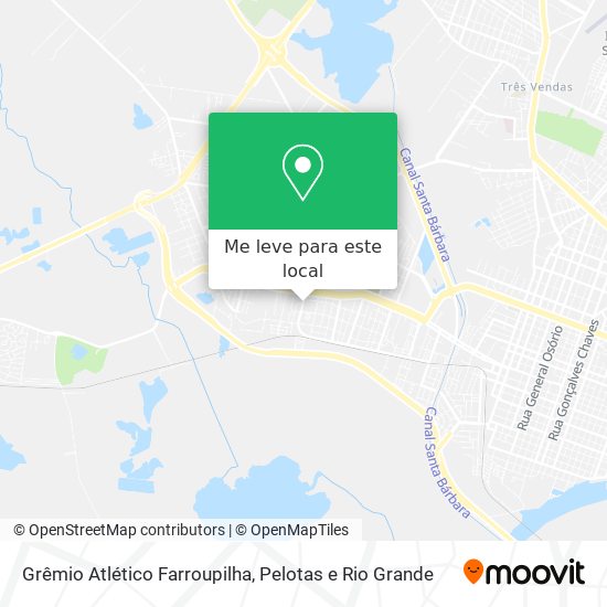 Grêmio Atlético Farroupilha mapa