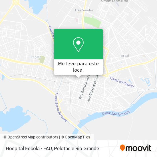Hospital Escola - FAU mapa