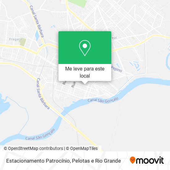 Estacionamento Patrocínio mapa