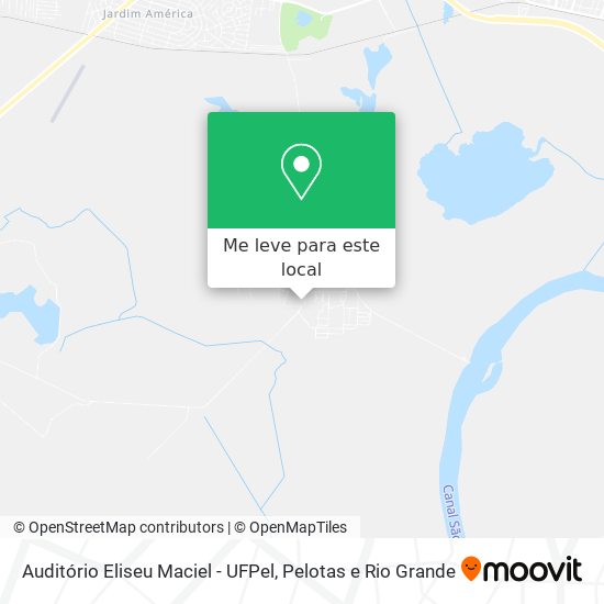 Auditório Eliseu Maciel - UFPel mapa