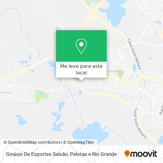 Ginásio De Esportes Salsão mapa