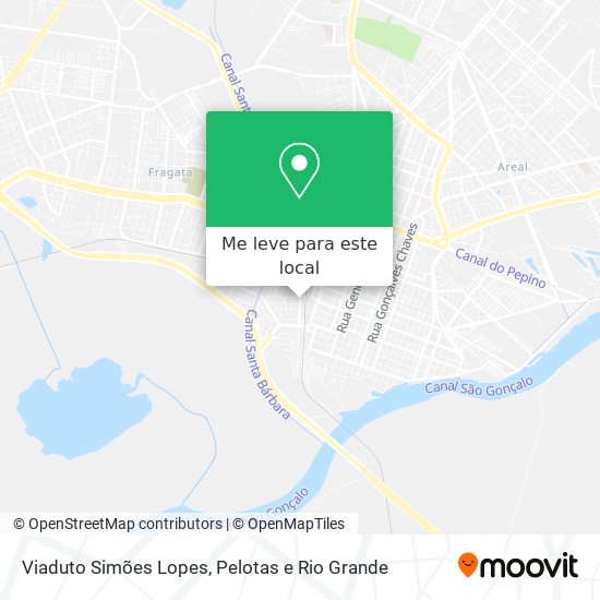 Viaduto Simões Lopes mapa