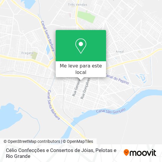 Célio Confecções e Consertos de Jóias mapa
