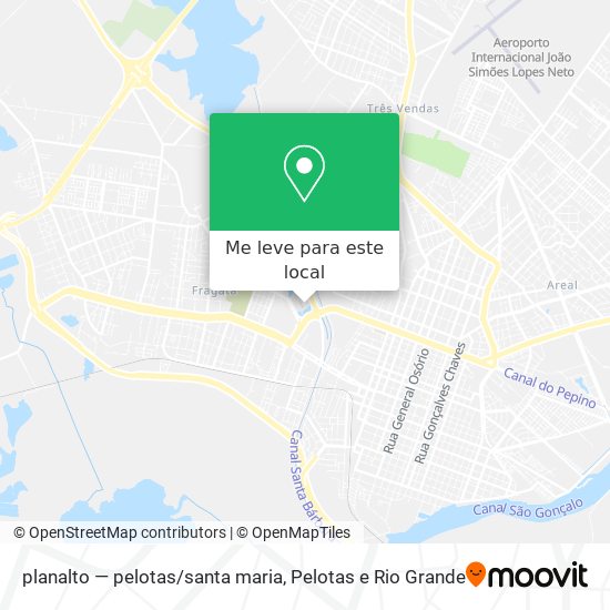 planalto — pelotas/santa maria mapa