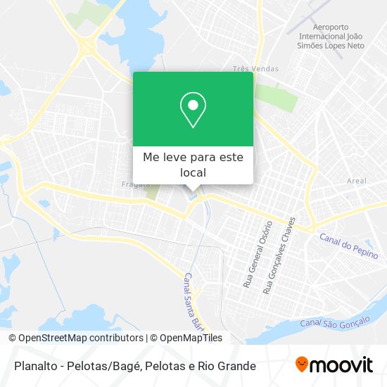 Planalto - Pelotas/Bagé mapa