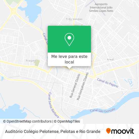 Auditório Colégio Pelotense mapa