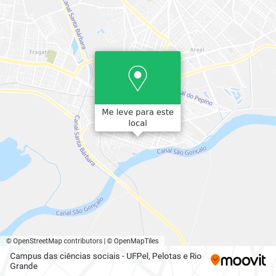 Campus das ciências sociais - UFPel mapa