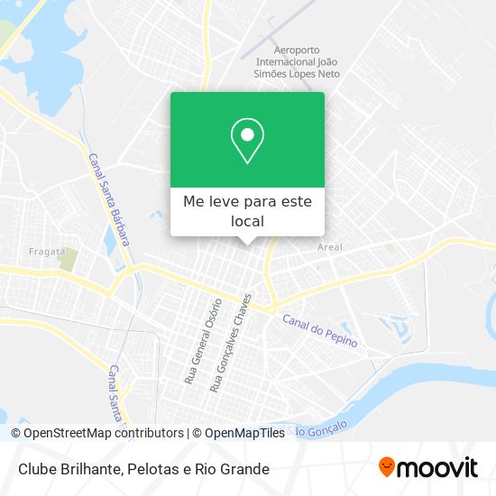 Clube Brilhante mapa