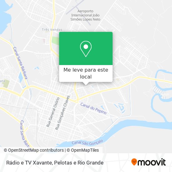 Rádio e TV Xavante mapa