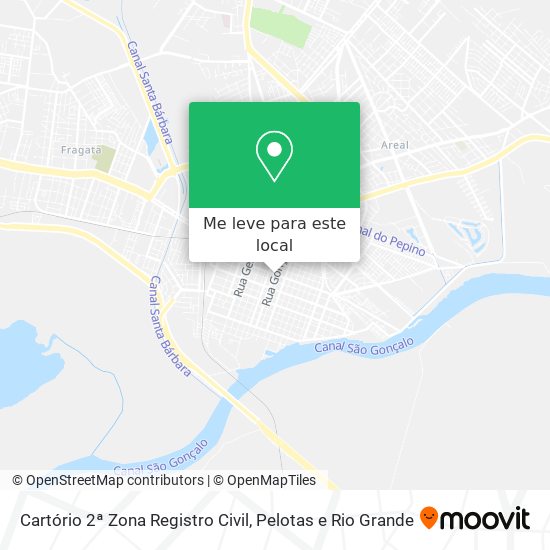 Cartório 2ª Zona Registro Civil mapa