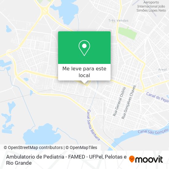 Ambulatorio de Pediatria - FAMED - UFPel mapa