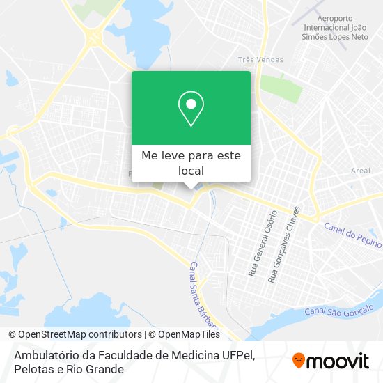 Ambulatório da Faculdade de Medicina UFPel mapa