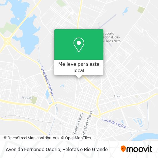 Avenida Fernando Osório mapa