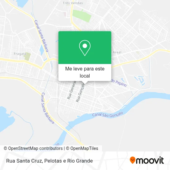 Rua Santa Cruz mapa
