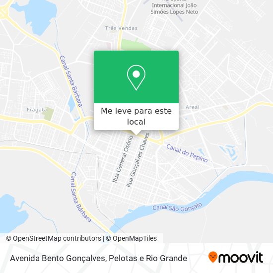 Avenida Bento Gonçalves mapa