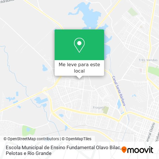 Escola Municipal de Ensino Fundamental Olavo Bilac mapa