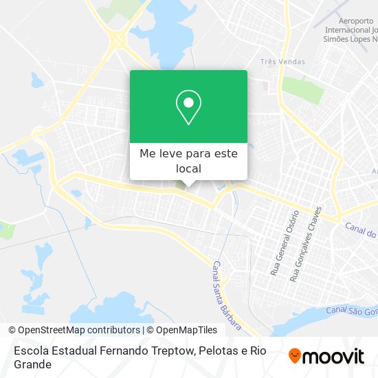 Escola Estadual Fernando Treptow mapa