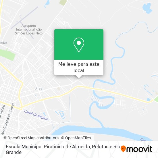 Escola Municipal Piratinino de Almeida mapa