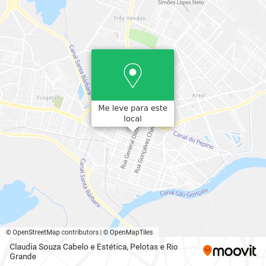Claudia Souza Cabelo e Estética mapa