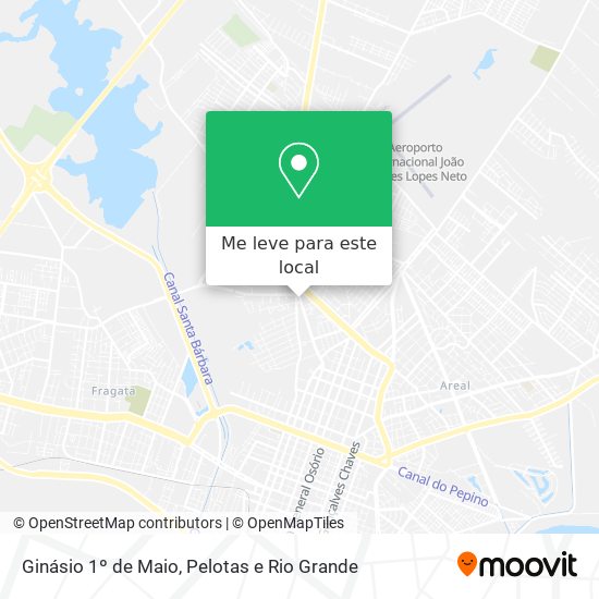 Ginásio 1º de Maio mapa