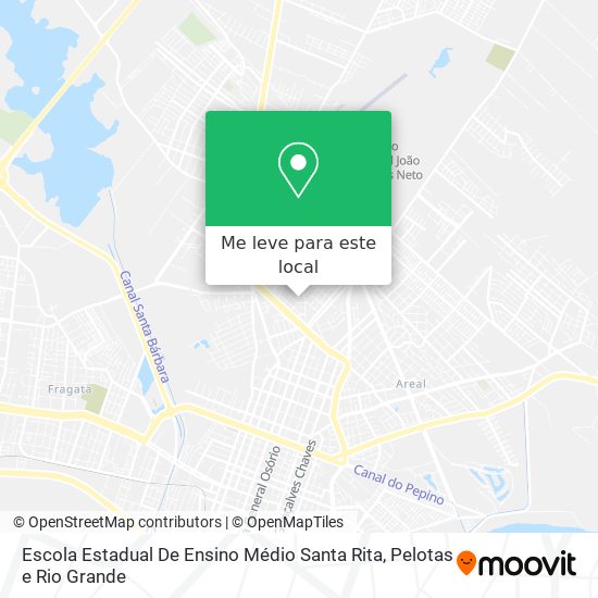 Escola Estadual De Ensino Médio Santa Rita mapa