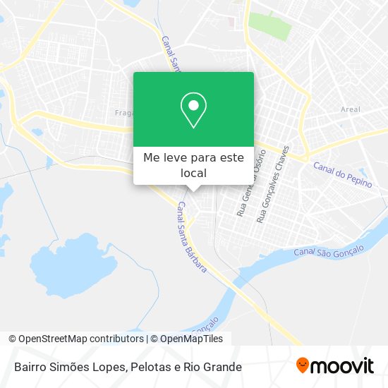 Bairro Simões Lopes mapa