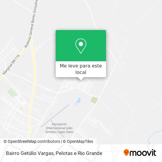 Bairro Getúlio Vargas mapa