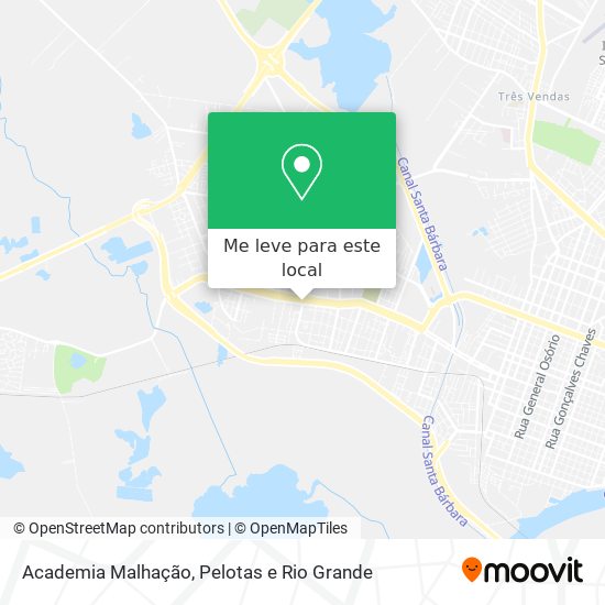 Academia Malhação mapa