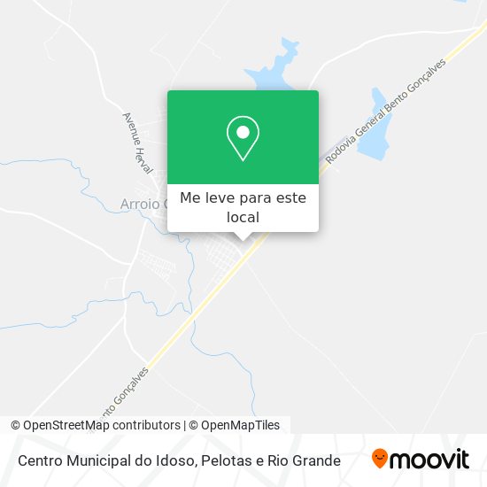 Centro Municipal do Idoso mapa