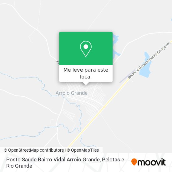 Posto Saúde Bairro Vidal Arroio Grande mapa