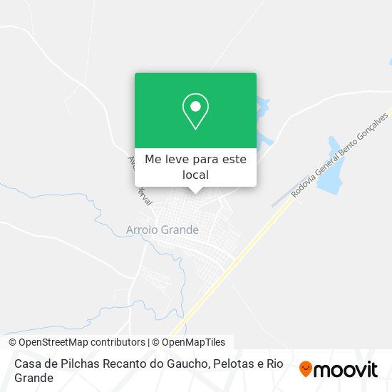 Casa de Pilchas Recanto do Gaucho mapa
