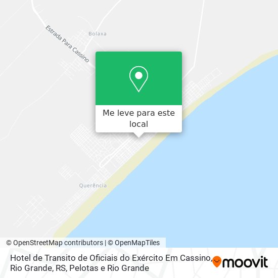 Hotel de Transito de Oficiais do Exército Em Cassino, Rio Grande, RS mapa