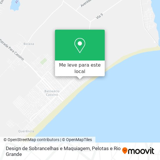 Design de Sobrancelhas e Maquiagem mapa