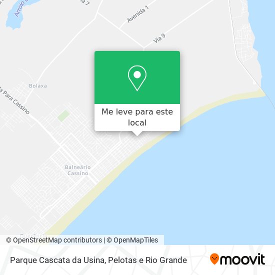 Parque Cascata da Usina mapa